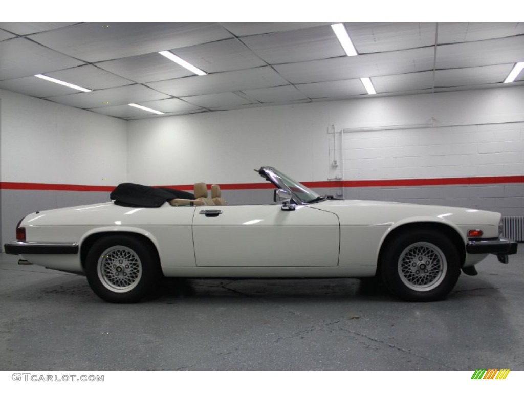 1990 XJ XJS Convertible - Glacier White / Beige photo #111