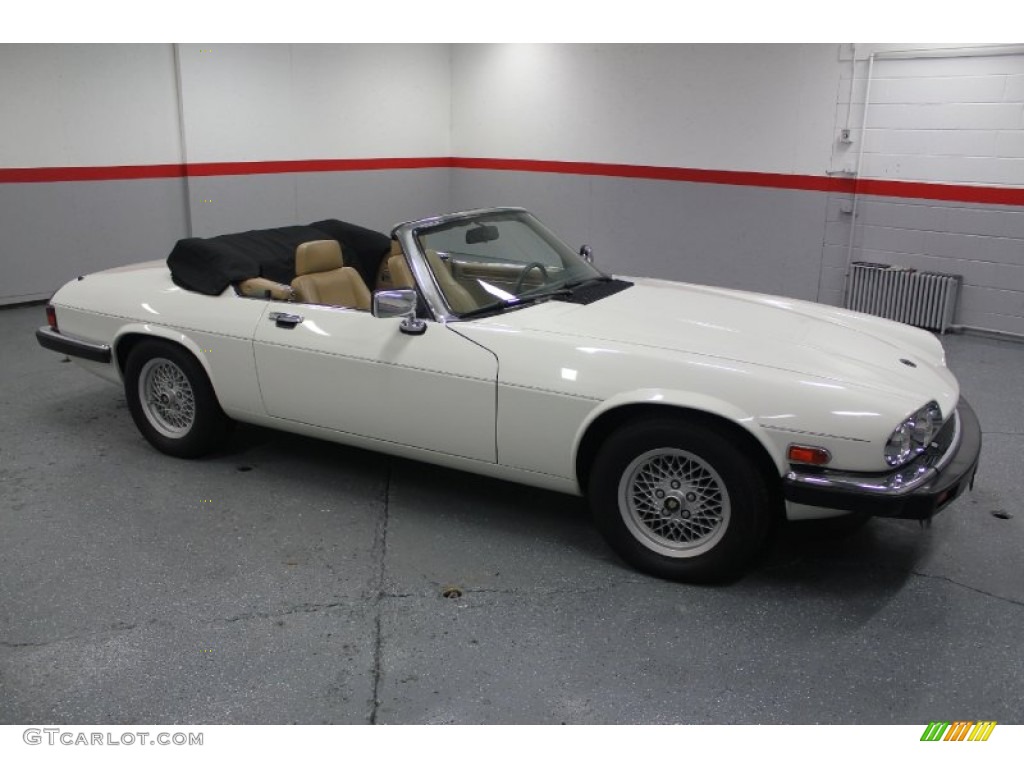 1990 XJ XJS Convertible - Glacier White / Beige photo #112