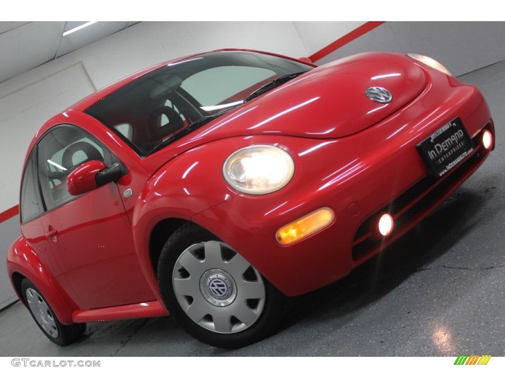 2002 New Beetle GLS TDI Coupe - Red Uni / Black photo #1