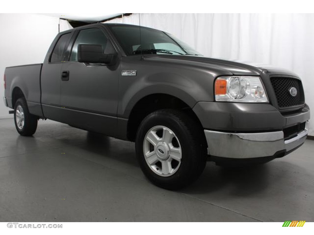 2004 F150 XLT SuperCab - Dark Shadow Grey Metallic / Medium/Dark Flint photo #3