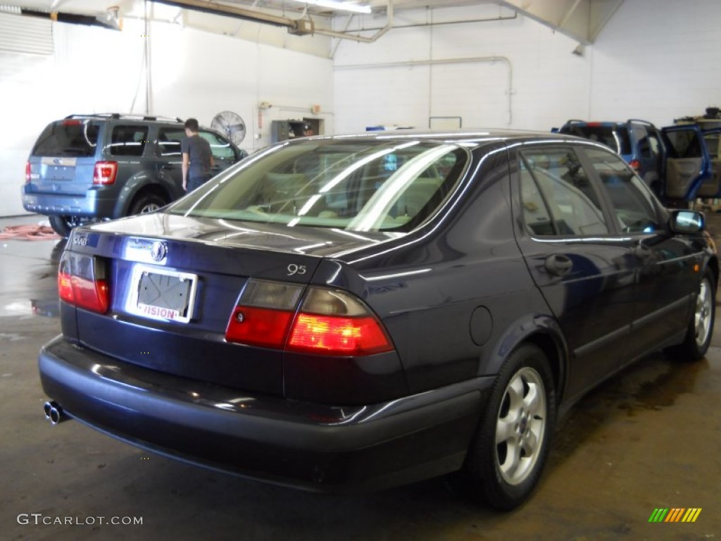 2000 9-5 SE V6t Sedan - Midnight Blue Metallic / Warm Beige photo #2