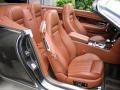 2008 Bentley Continental GTC Cognac Interior Front Seat Photo