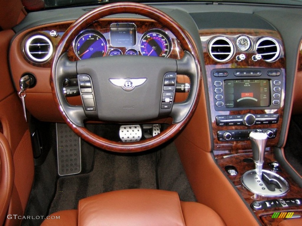 2008 Bentley Continental GTC Standard Continental GTC Model Cognac Dashboard Photo #62527943
