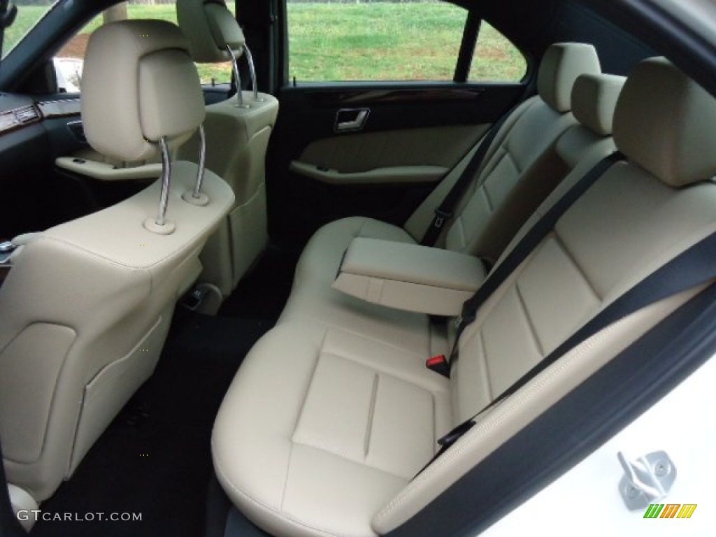 Almond/Black Interior 2012 Mercedes-Benz E 350 4Matic Sedan Photo #62528183