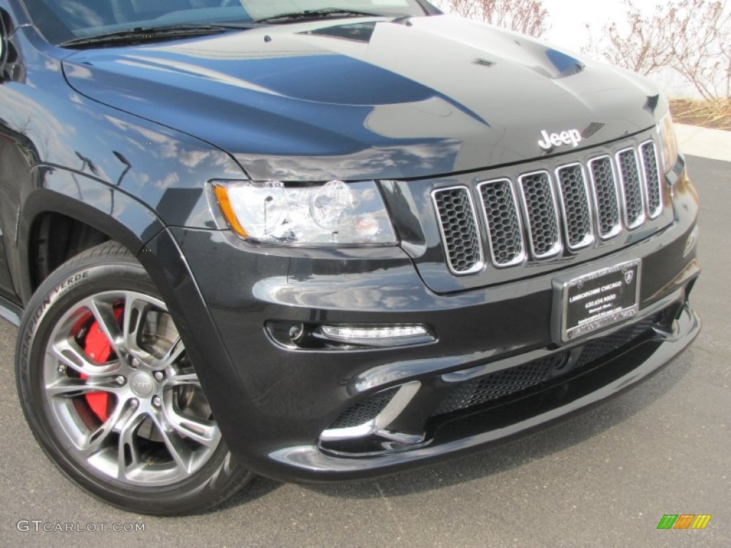 Brilliant Black Crystal Pearl 2012 Jeep Grand Cherokee SRT8 4x4 Exterior Photo #62529422