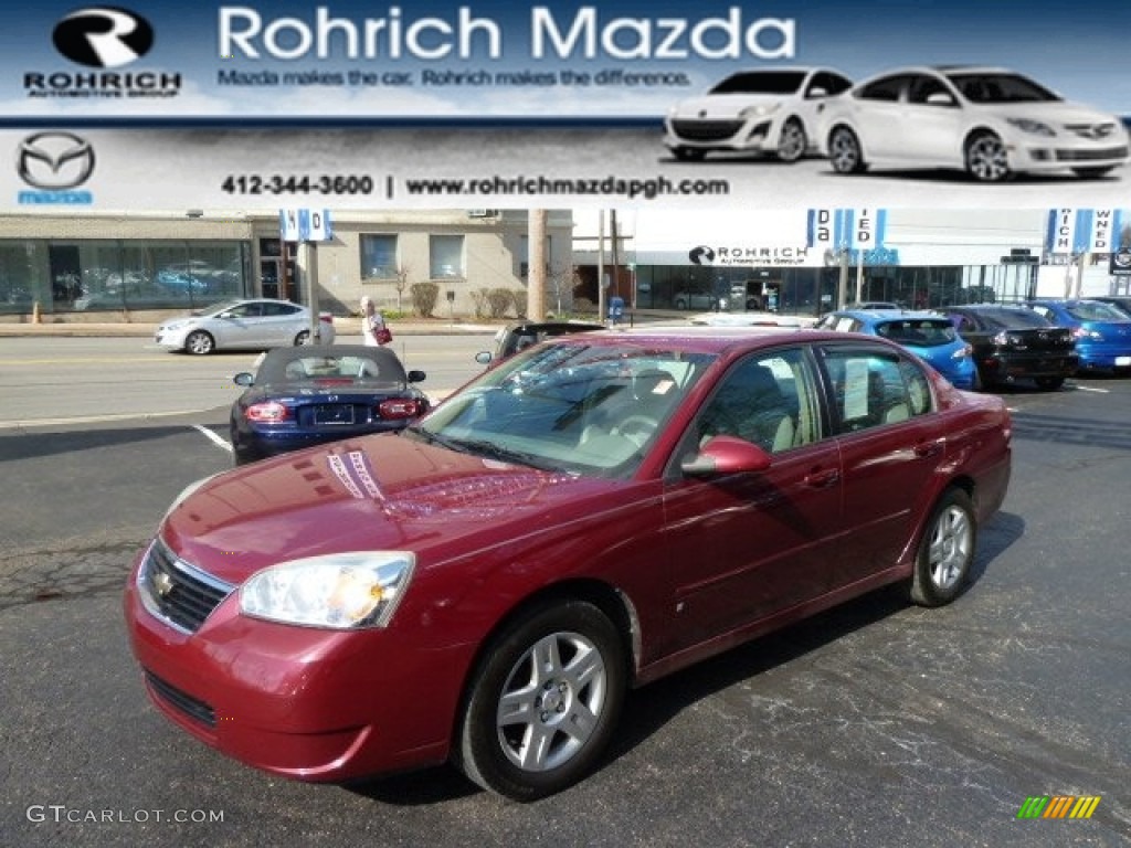 2006 Malibu LT Sedan - Sport Red Metallic / Cashmere Beige photo #1