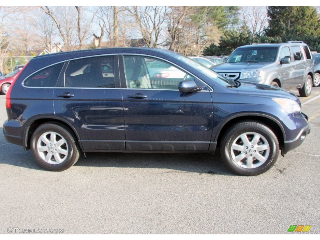 2008 CR-V EX-L 4WD - Royal Blue Pearl / Gray photo #4