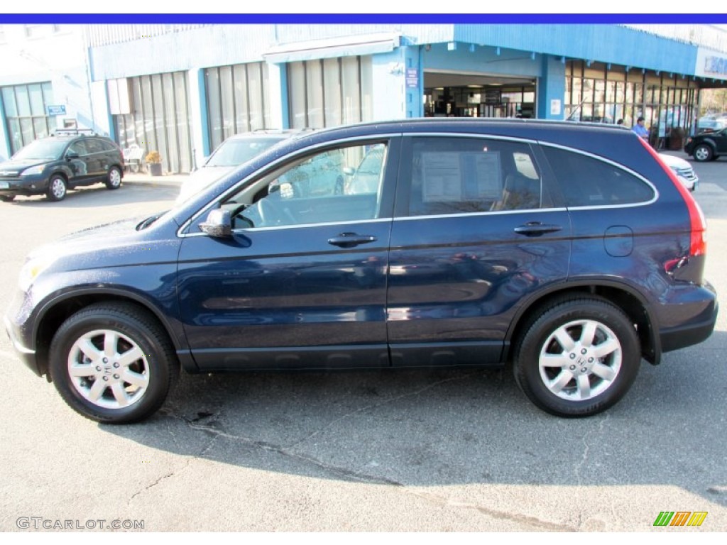 2008 CR-V EX-L 4WD - Royal Blue Pearl / Gray photo #11