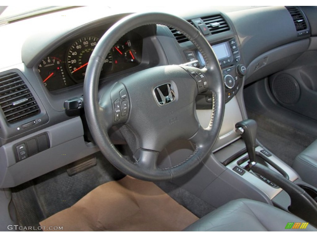 2004 Honda Accord EX-L Sedan Gray Steering Wheel Photo #62532707