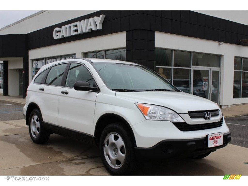 2008 CR-V LX 4WD - Taffeta White / Gray photo #3