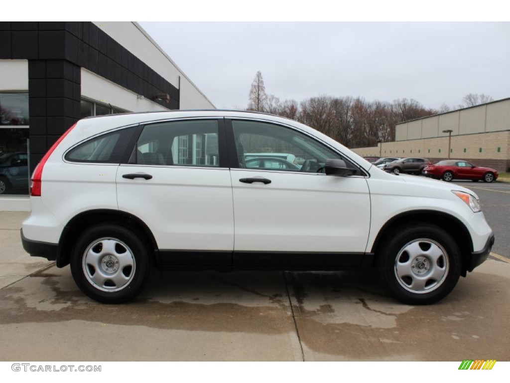 2008 CR-V LX 4WD - Taffeta White / Gray photo #4