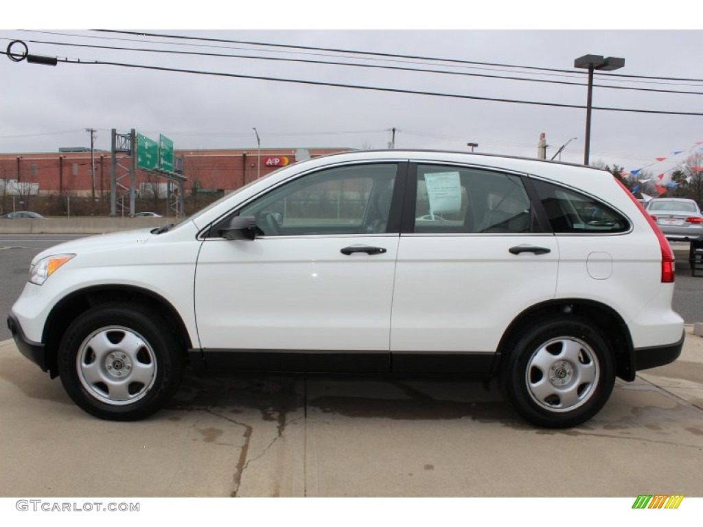 2008 CR-V LX 4WD - Taffeta White / Gray photo #8