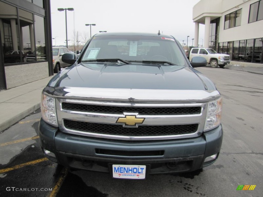 2009 Silverado 1500 LTZ Crew Cab 4x4 - Blue Granite Metallic / Ebony photo #2