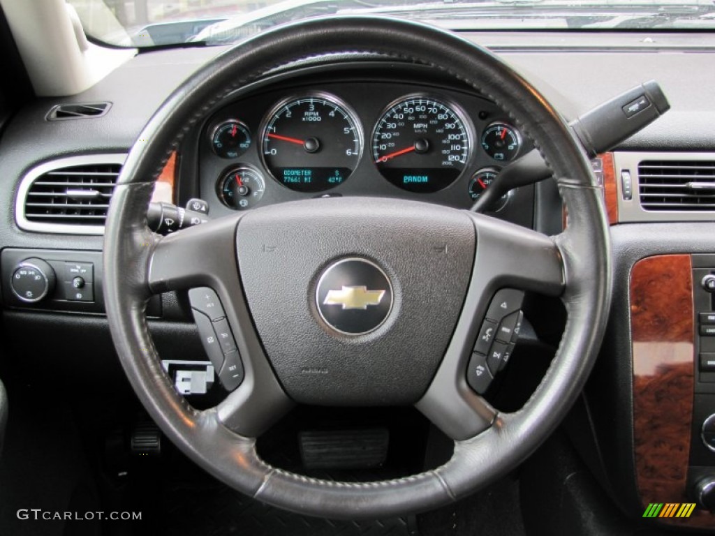 2009 Silverado 1500 LTZ Crew Cab 4x4 - Blue Granite Metallic / Ebony photo #11