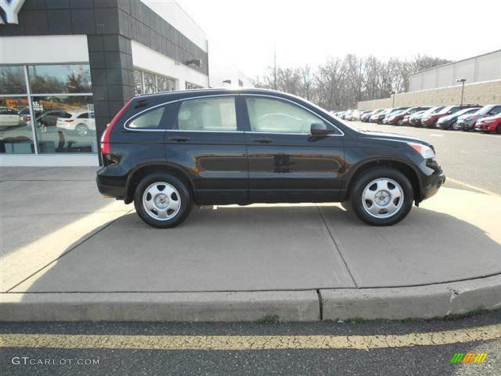 2009 CR-V LX 4WD - Crystal Black Pearl / Ivory photo #6