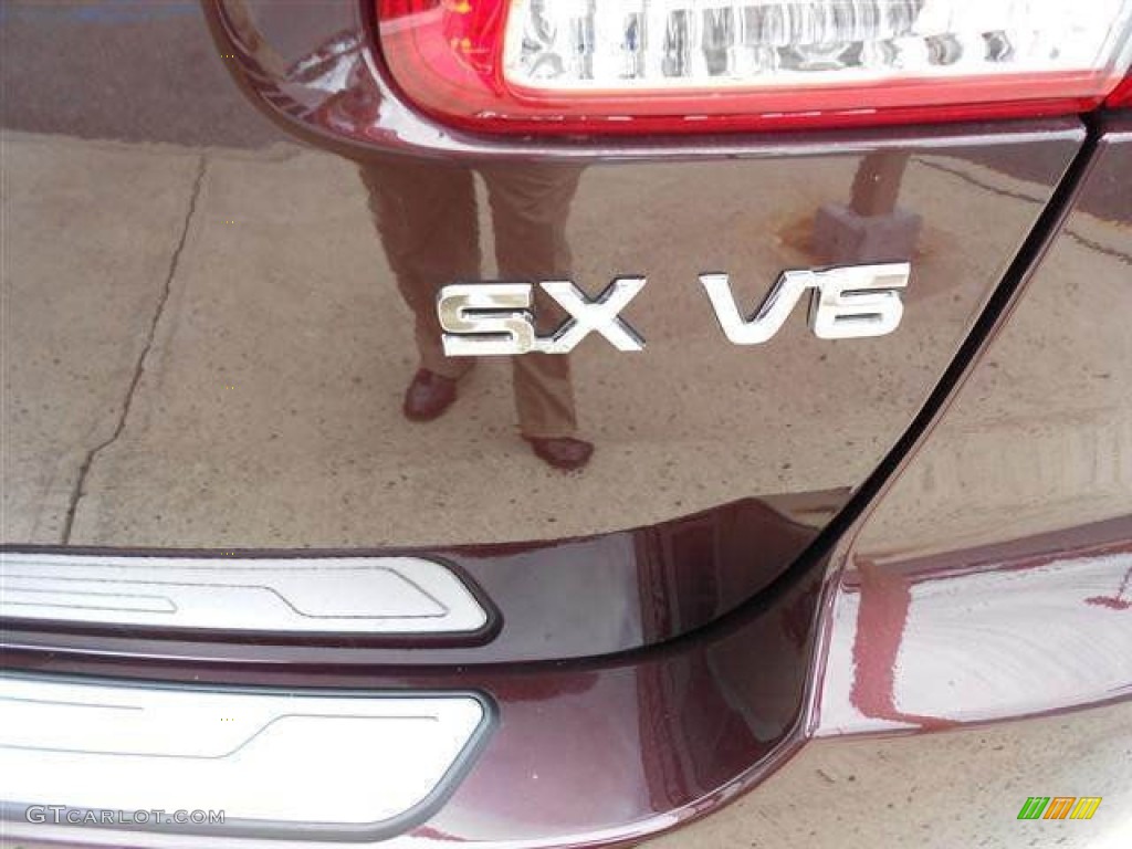 2012 Sorento SX V6 AWD - Dark Cherry / Black photo #8