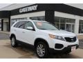 2011 Snow White Pearl Kia Sorento LX V6 AWD  photo #3