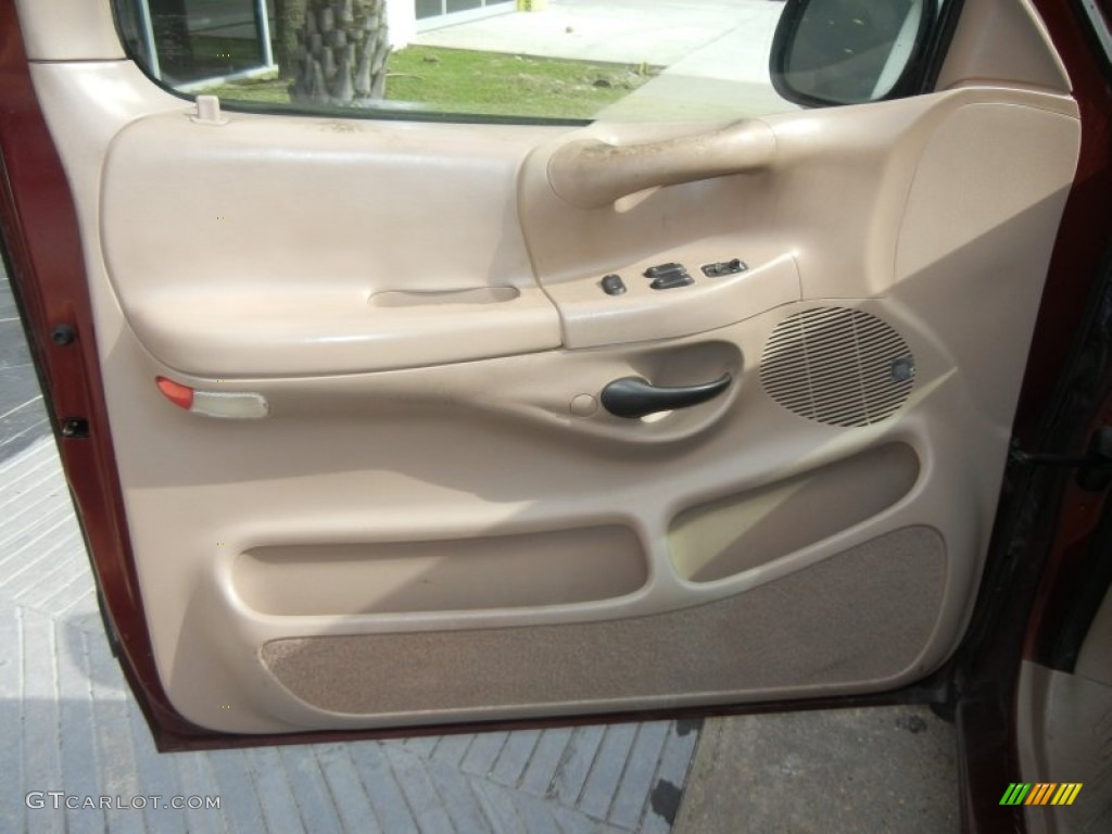 1997 Ford F150 XLT Extended Cab Medium Prairie Tan Door Panel Photo #62536248