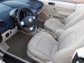 Cream Beige 2004 Volkswagen New Beetle GLS Convertible Interior Color