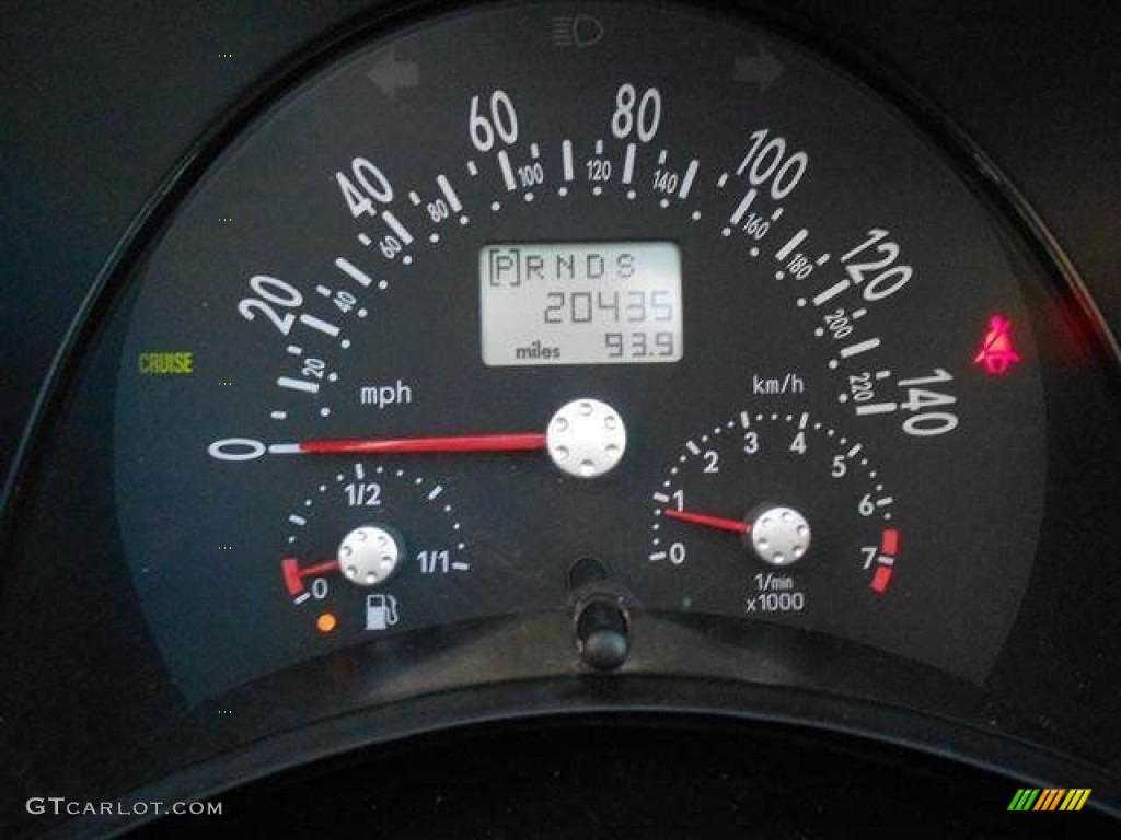 2004 Volkswagen New Beetle GLS Convertible Gauges Photo #62537323