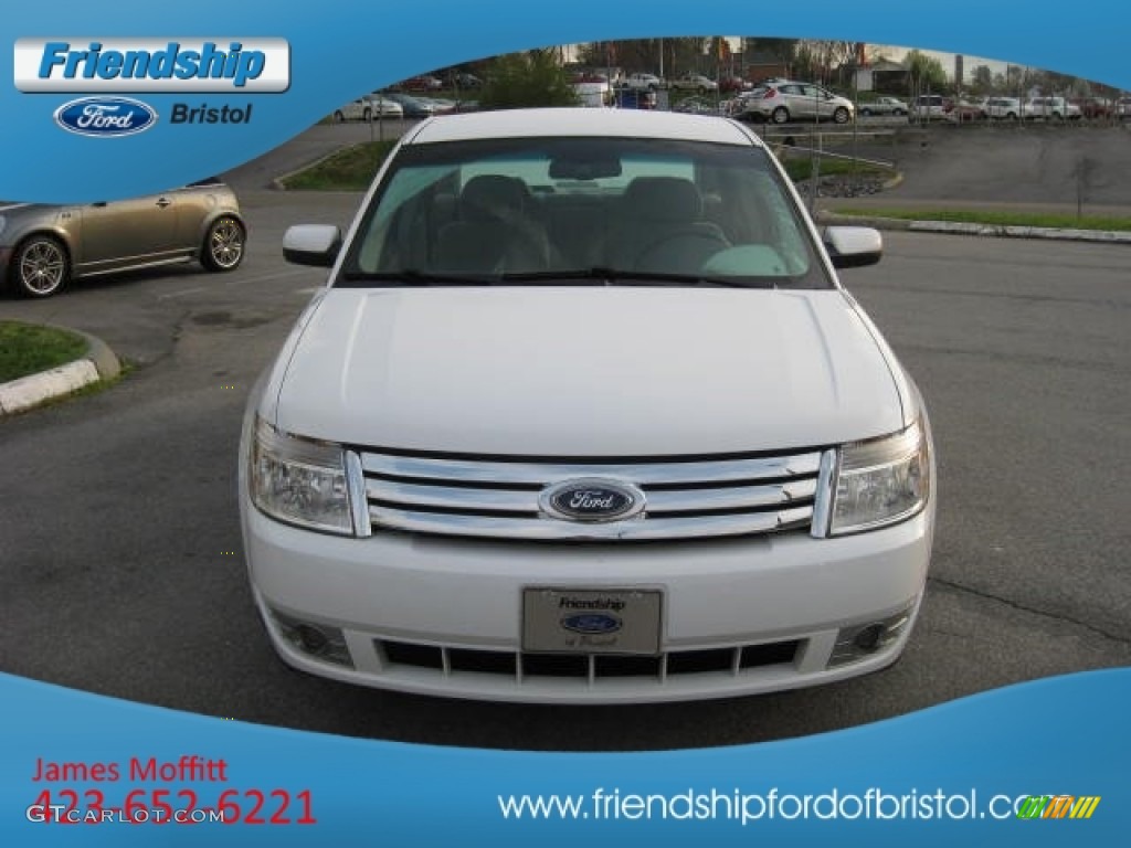 2008 Taurus SEL - Oxford White / Medium Light Stone photo #3