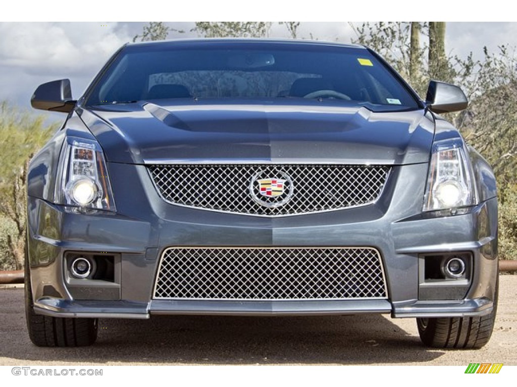 Thunder Gray ChromaFlair 2011 Cadillac CTS -V Coupe Exterior Photo #62538475