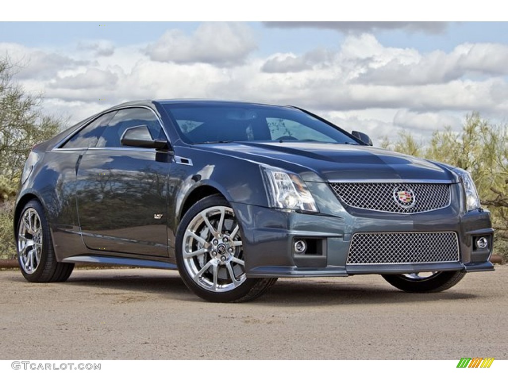 Thunder Gray ChromaFlair 2011 Cadillac CTS -V Coupe Exterior Photo #62538493