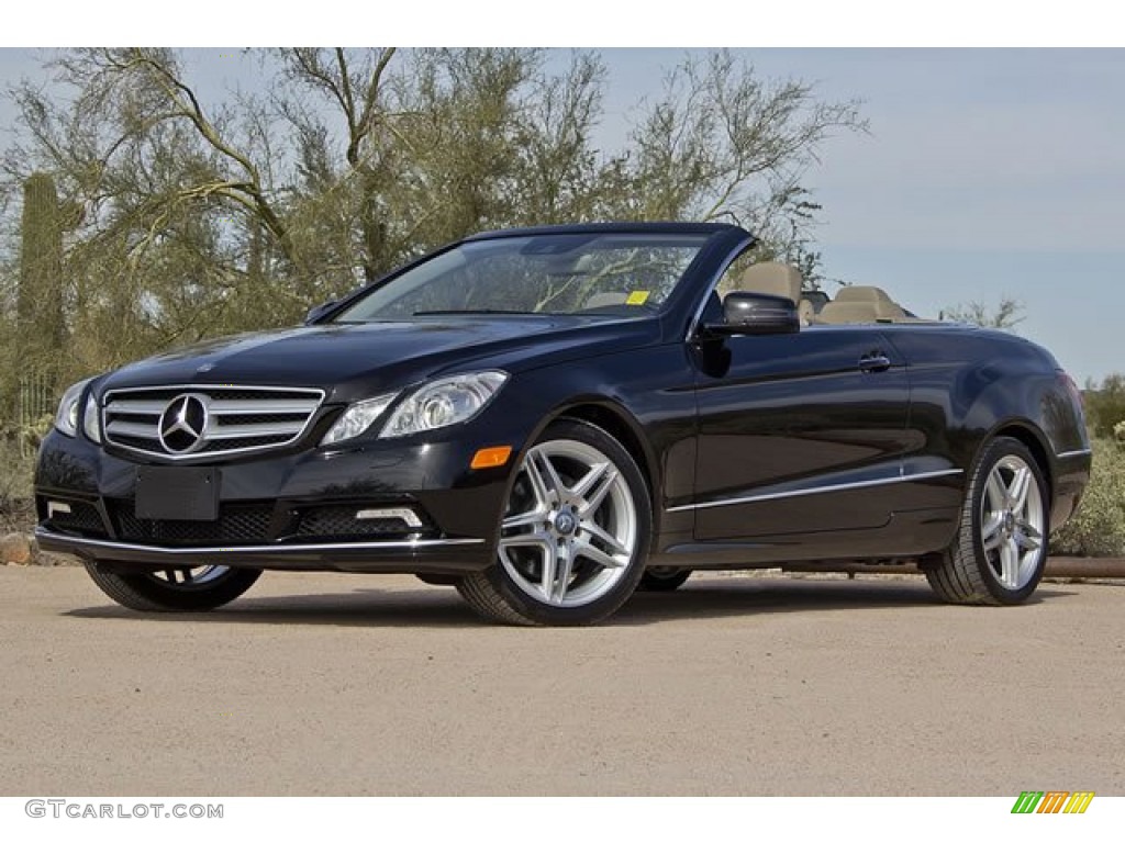 Black 2011 Mercedes-Benz E 350 Cabriolet Exterior Photo #62539939