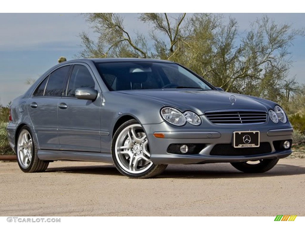 Steel Grey Metallic 2005 Mercedes-Benz C 55 AMG Sedan Exterior Photo #62540200