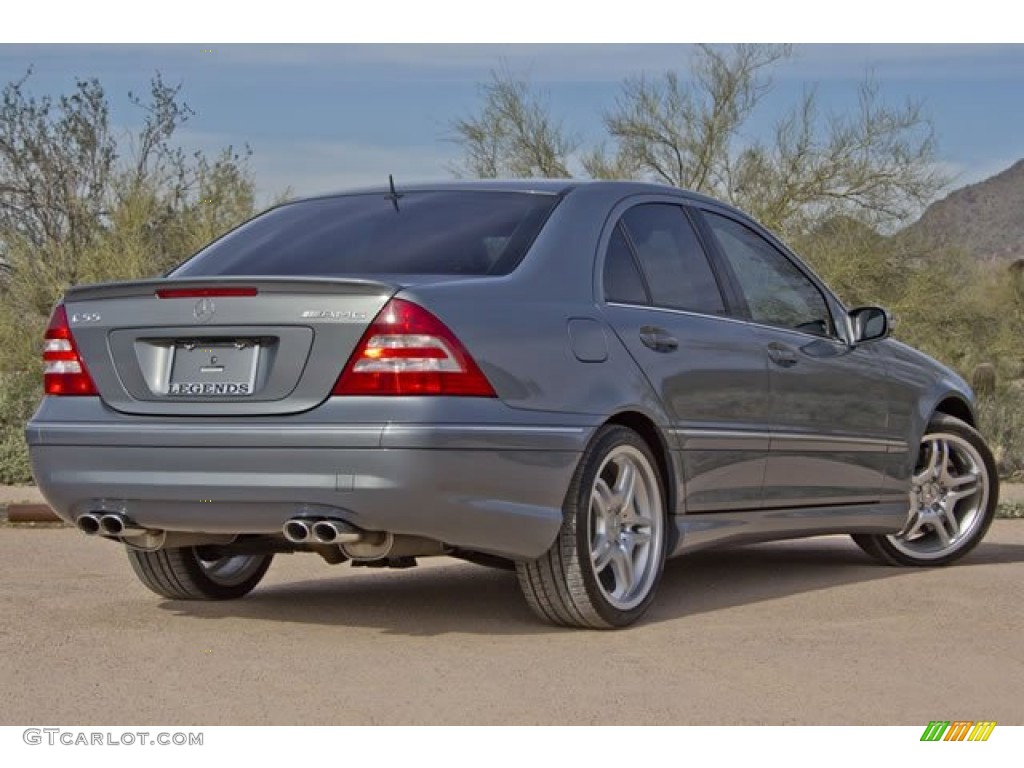 Steel Grey Metallic 2005 Mercedes-Benz C 55 AMG Sedan Exterior Photo #62540221