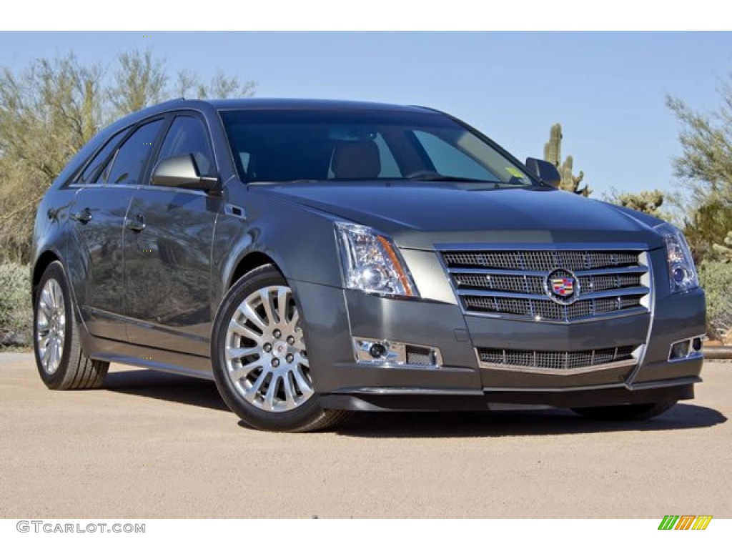 Thunder Gray ChromaFlair 2011 Cadillac CTS 4 3.6 AWD Sport Wagon Exterior Photo #62540569
