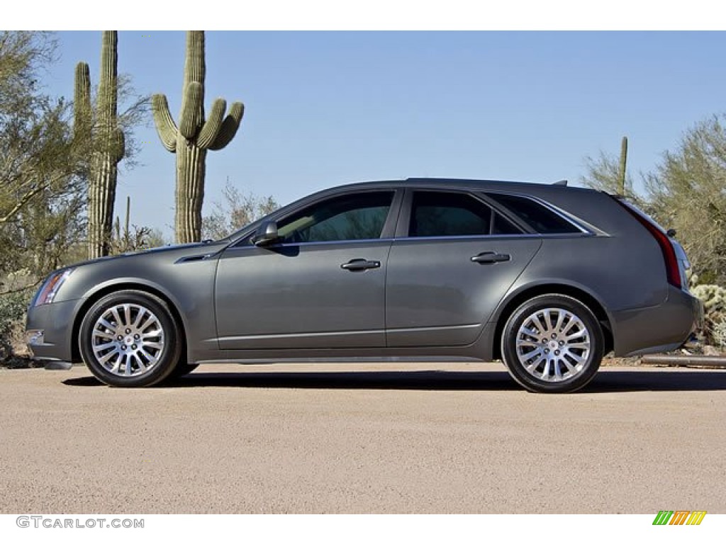Thunder Gray ChromaFlair 2011 Cadillac CTS 4 3.6 AWD Sport Wagon Exterior Photo #62540707