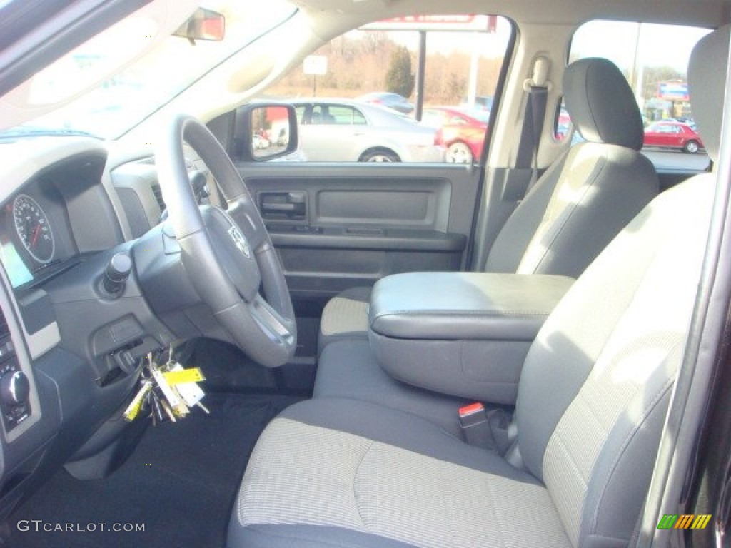 2011 Ram 1500 ST Quad Cab 4x4 - Brilliant Black Crystal Pearl / Dark Slate Gray/Medium Graystone photo #9