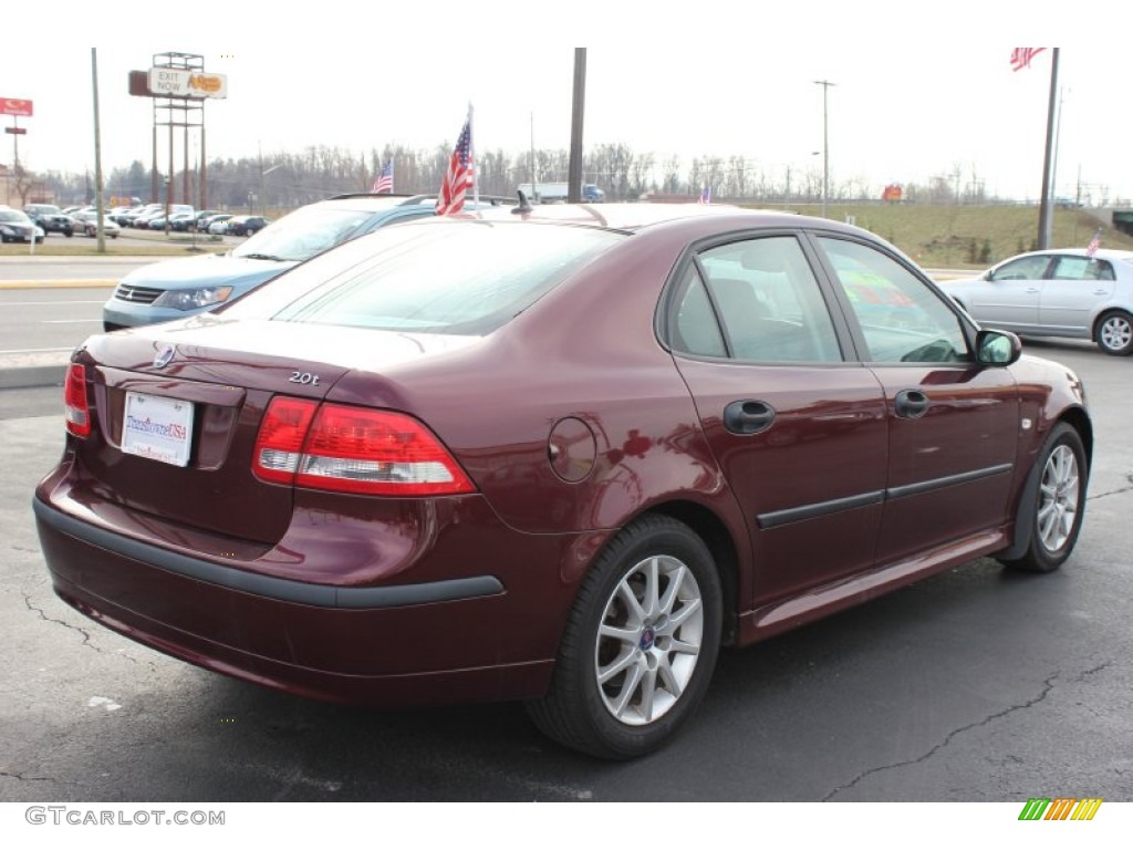 2003 9-3 Linear Sport Sedan - Merlot Red Metallic / Charcoal Grey photo #16