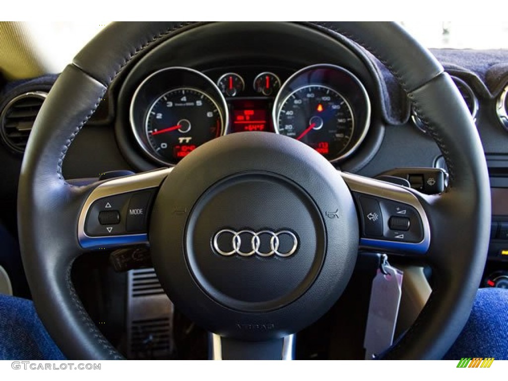 2008 Audi TT 2.0T Coupe Luxor Beige Steering Wheel Photo #62541442