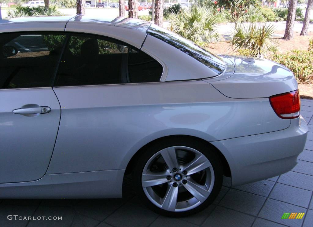 2007 3 Series 335i Convertible - Titanium Silver Metallic / Saddle Brown/Black photo #29