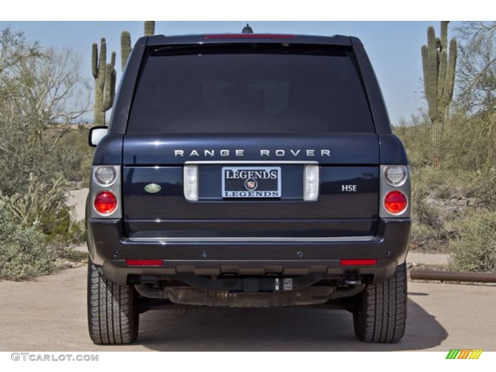 2008 Range Rover V8 HSE - Buckingham Blue Metallic / Sand/Jet photo #10