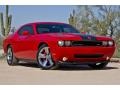 2009 Inferno Red Crystal Pearl Coat Dodge Challenger SRT8  photo #3