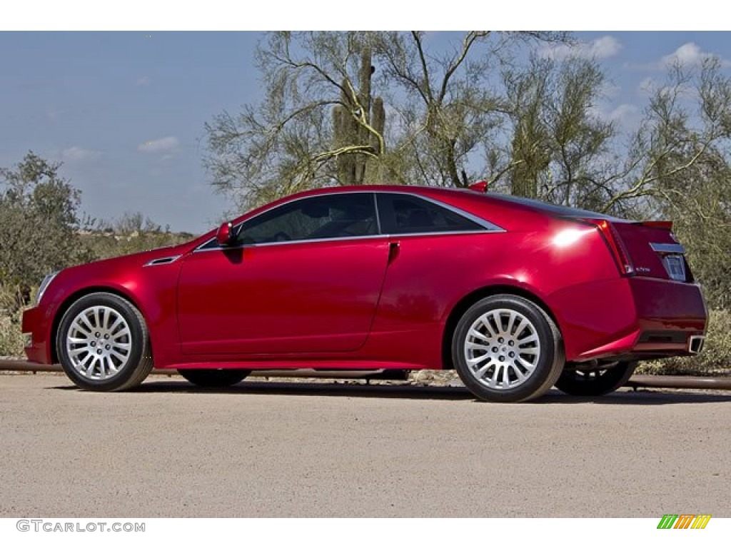 Crystal Red Tintcoat 2011 Cadillac CTS Coupe Exterior Photo #62543197