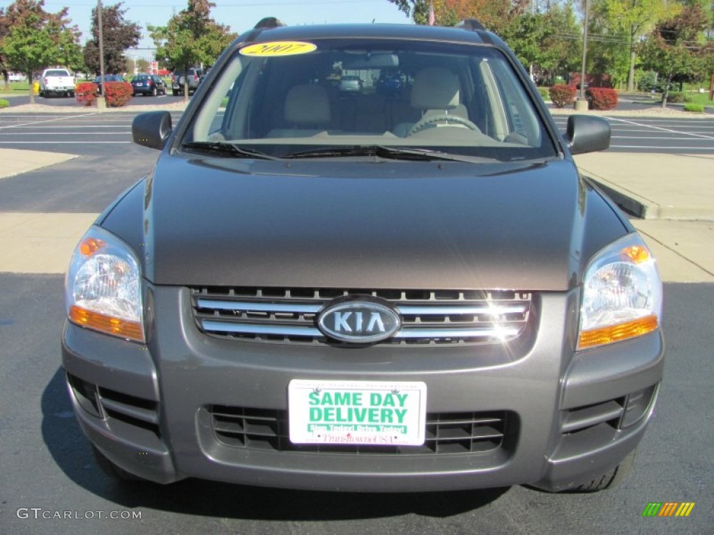 2007 Sportage LX V6 4WD - Smokey Brown / Beige photo #19