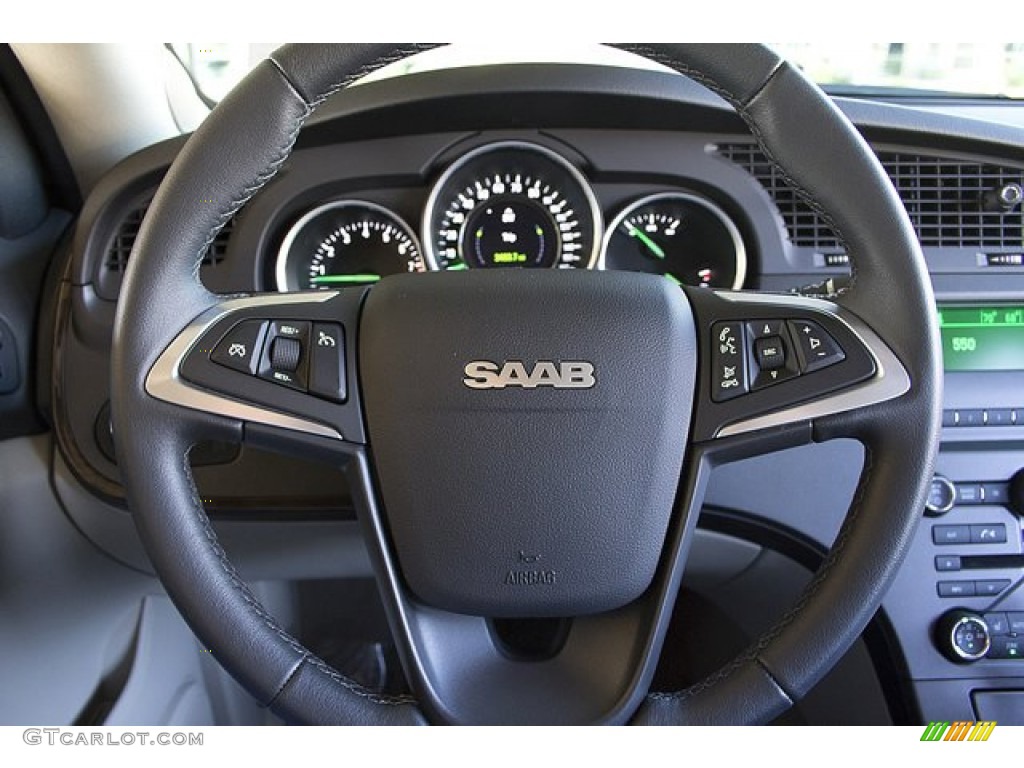 2011 Saab 9-4X 3.0i XWD Parchment Steering Wheel Photo #62544441