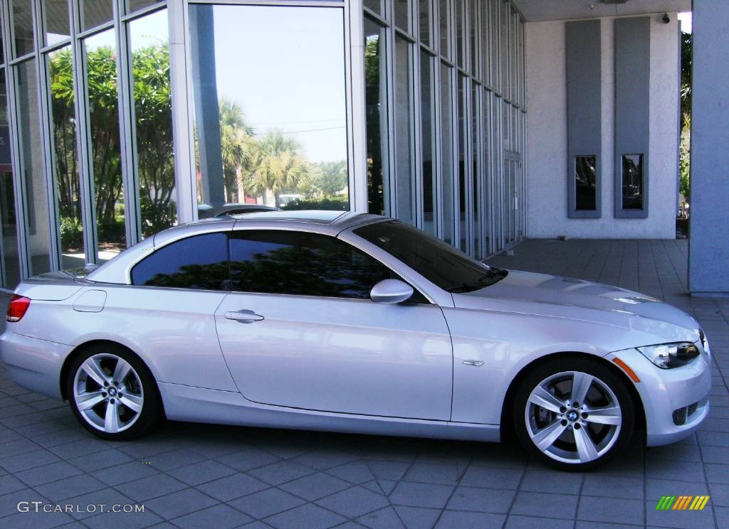 2007 3 Series 335i Convertible - Titanium Silver Metallic / Saddle Brown/Black photo #35
