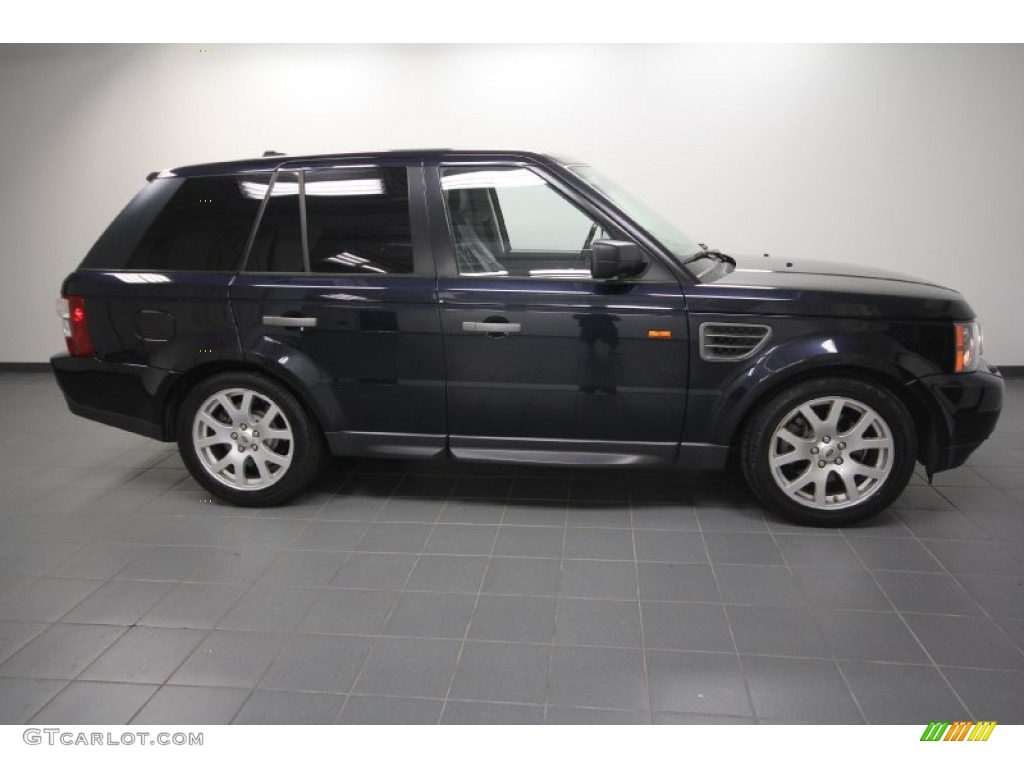 2007 Range Rover Sport HSE - Buckingham Blue Metallic / Ebony Black photo #7