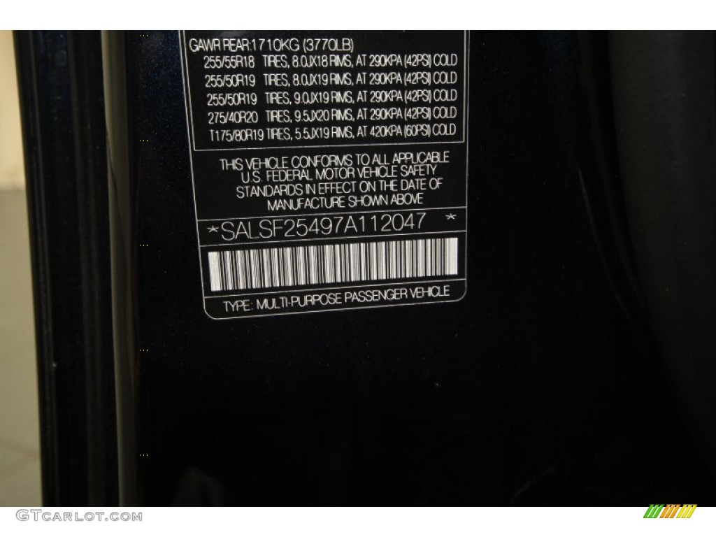2007 Range Rover Sport HSE - Buckingham Blue Metallic / Ebony Black photo #10