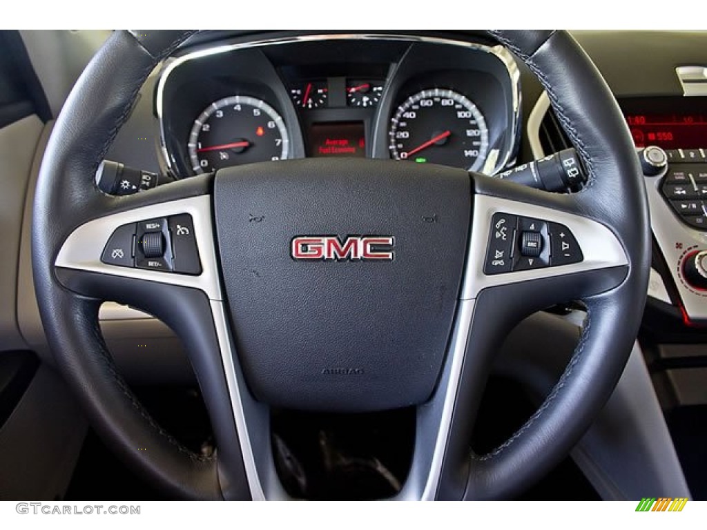 2011 GMC Terrain SLT Light Titanium Steering Wheel Photo #62545606