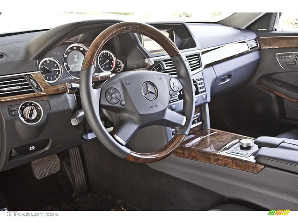 Black Interior 2011 Mercedes-Benz E 350 Sedan Photo #62546280