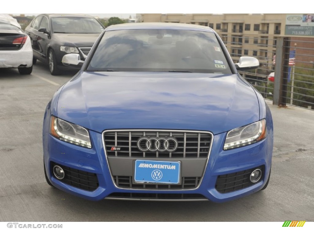 2010 S5 4.2 FSI quattro Coupe - Sprint Blue Pearl Effect / Black Silk Nappa Leather photo #2