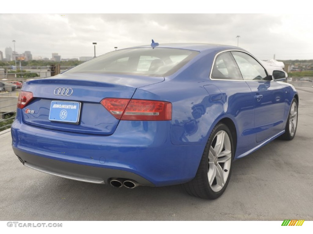 2010 S5 4.2 FSI quattro Coupe - Sprint Blue Pearl Effect / Black Silk Nappa Leather photo #5