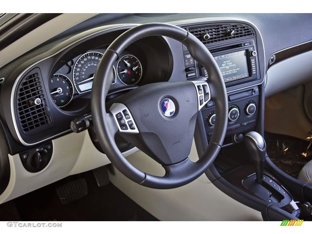 Parchment Interior 2008 Saab 9-3 2.0T Convertible Photo #62546767