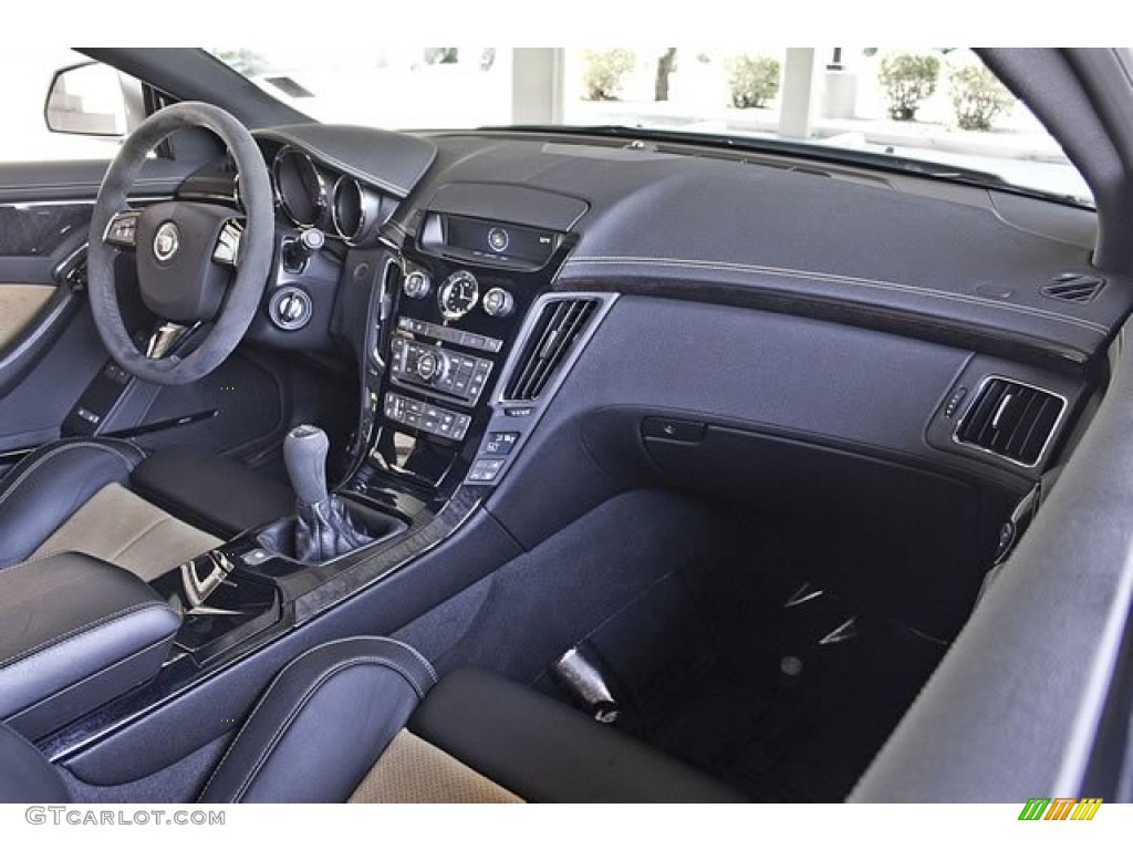 2011 Cadillac CTS -V Coupe Ebony/Saffron Dashboard Photo #62547236